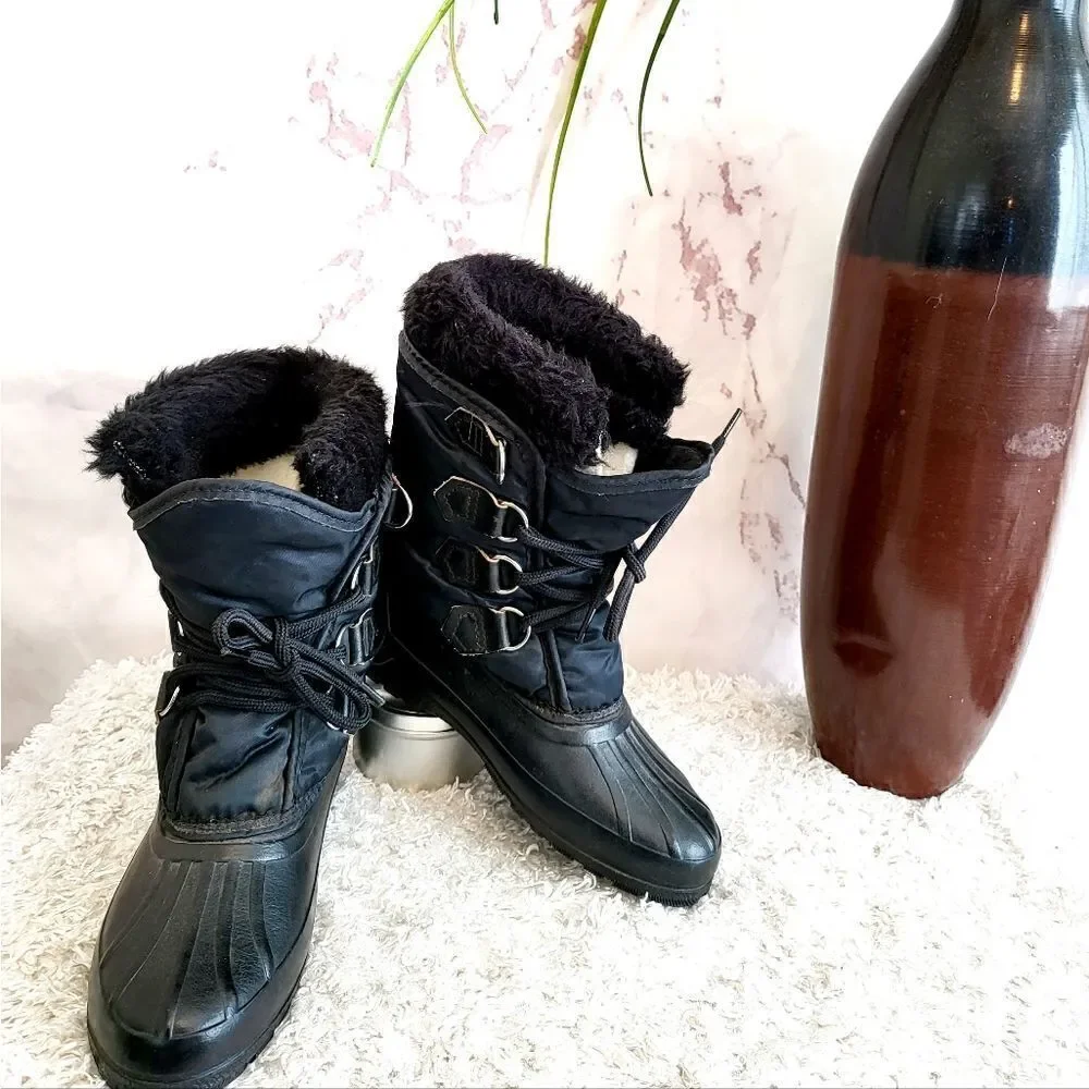 Sorel waterproof duck boots with warm wool lining